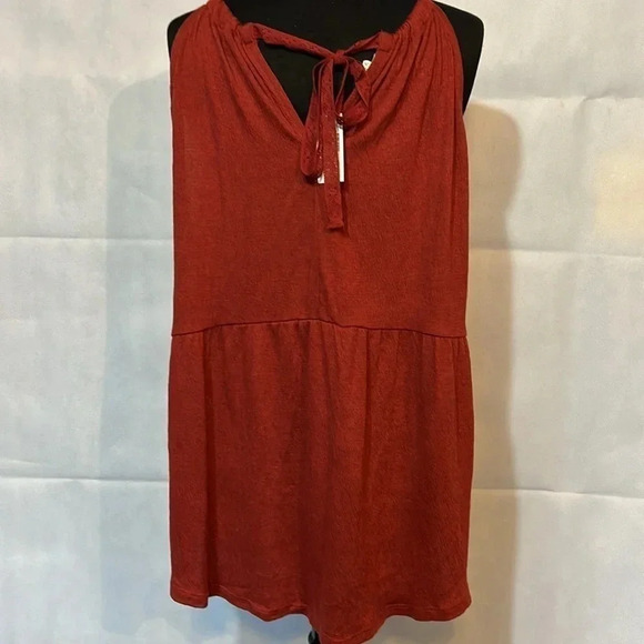 nwt MAURICES 1X babydoll tank top Tie back - Picture 2 of 5